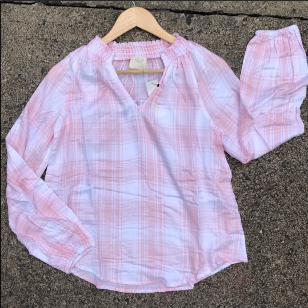Francesca’s Harper extra small heritage smock neck top blouse - Picture 5 of 11